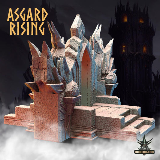 3D Printed Asgard Rising Obsidian Altar 28 32 mm Wargaming DnD - 3D Printing Boss