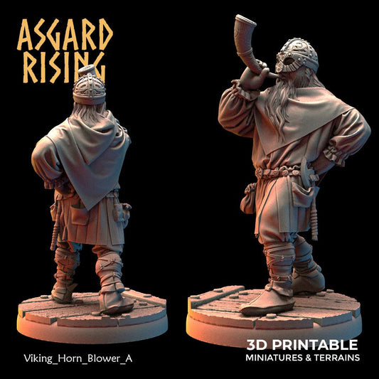 3D Printed Asgard Rising Viking Sailors Rowers 28 32 mm Wargaming DnD - 3D Printing Boss