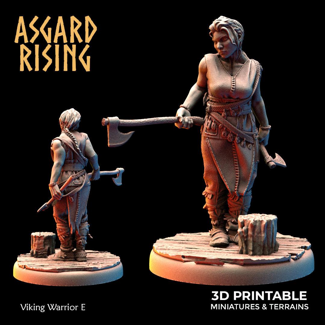 3D Printed Asgard Rising Viking Warriors Set 1 28 32 mm Wargaming DnD - 3D Printing Boss