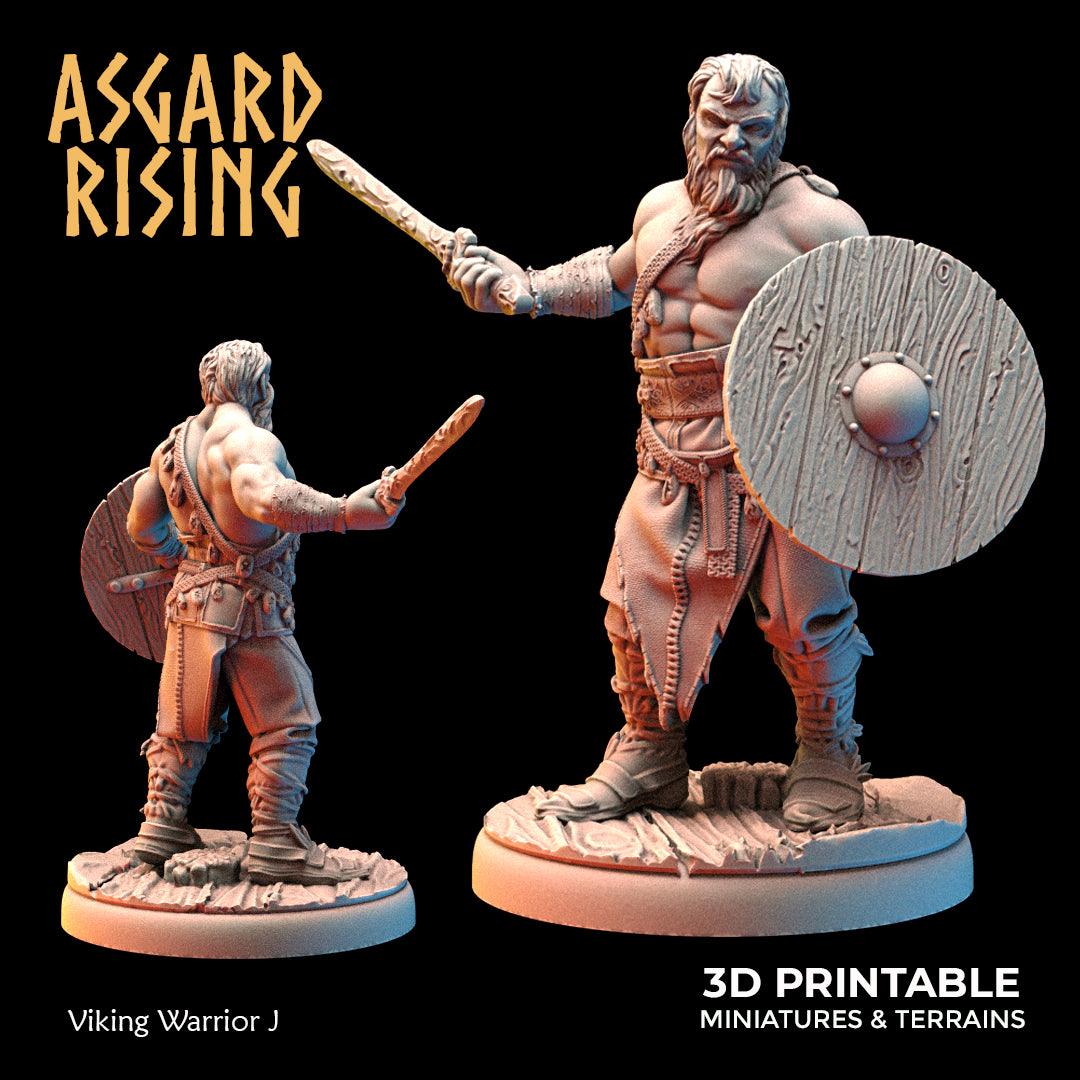 3D Printed Asgard Rising Viking Warriors Set 2 28 32 mm Wargaming DnD - 3D Printing Boss