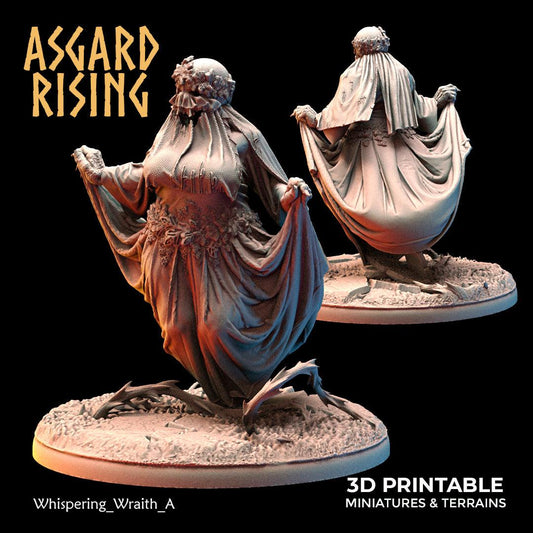 3D Printed Asgard Rising Whispering Wraiths 28 32 mm Wargaming DnD - 3D Printing Boss