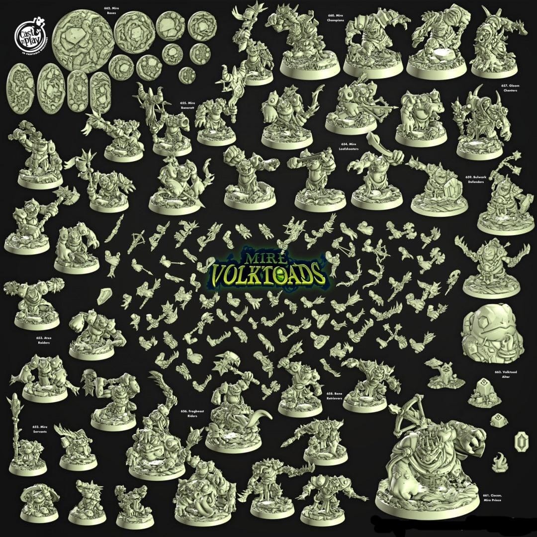 3D Printed Cast n Play Atxe Raiders Mire Volktoads Set 28mm 32mm D&D - 3D Printing Boss