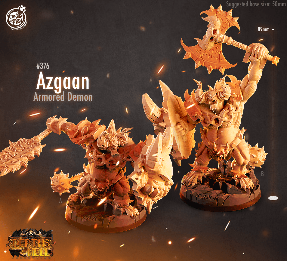 3D Printed Cast n Play Azgaan 28mm 32mm D&D - 3D Printing Boss