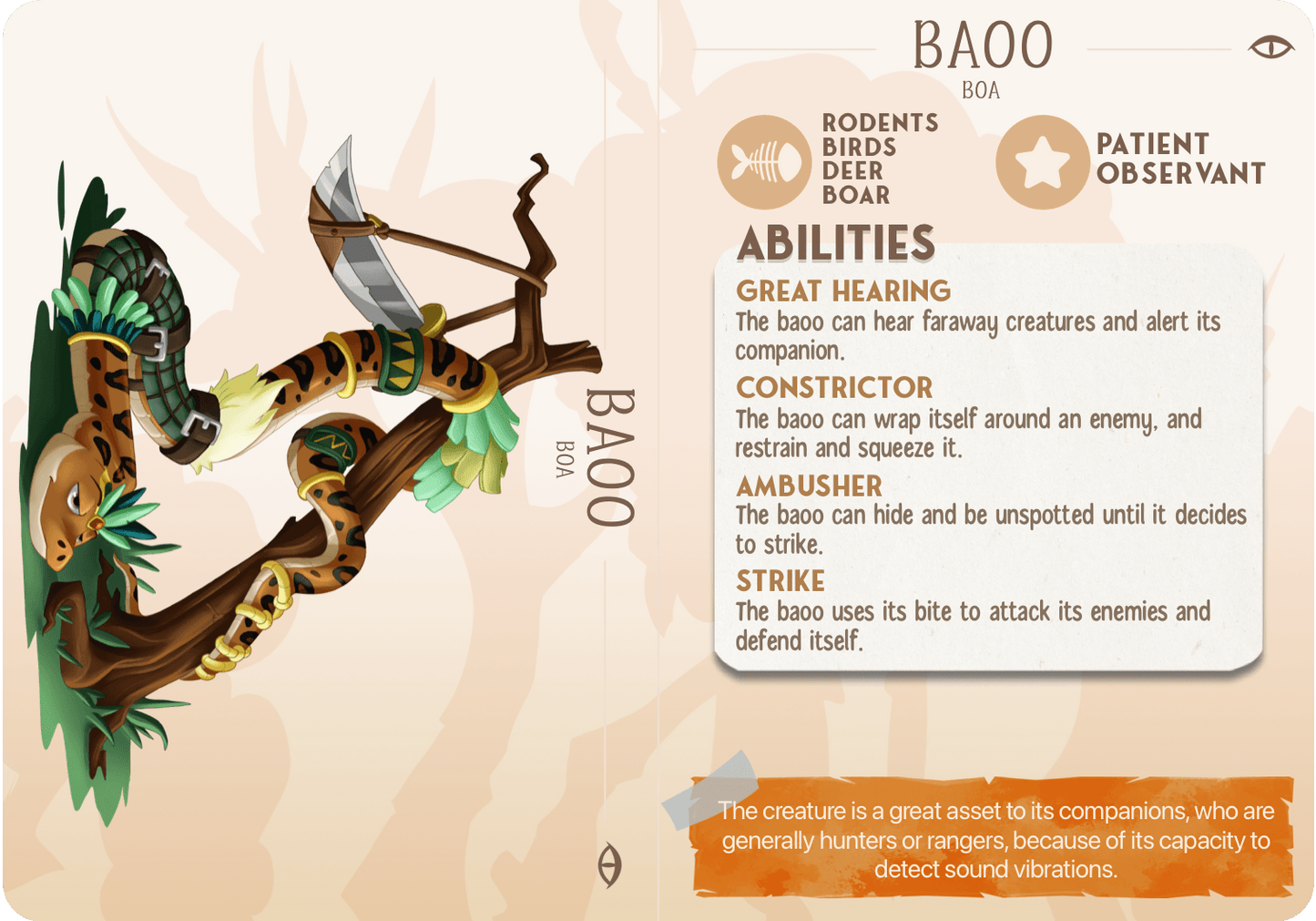 3D Printed Cast n Play Bao - The Boa Companions 28mm 32mm D&D - 3D Printing Boss