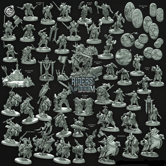 3D Printed Cast n Play Blood Jackals Riders of Doom Set 28mm 32mm D&D - 3D Printing Boss