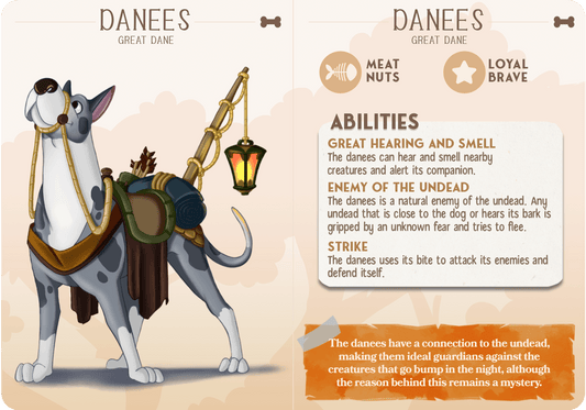 3D Printed Cast n Play Danees - Great Dane Companions 28mm 32mm D&D - 3D Printing Boss