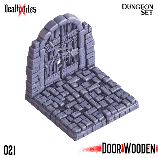 3D Printed Cast n Play Death x Tiles Doors Set 28mm 32mm D&D - 3D Printing Boss