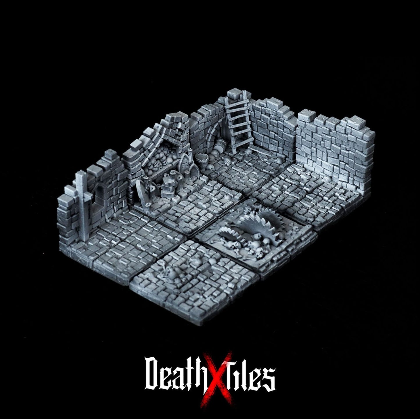 3D Printed Cast n Play Death x Tiles - Dungeon Starter Pack 28mm 32mm D&D - 3D Printing Boss