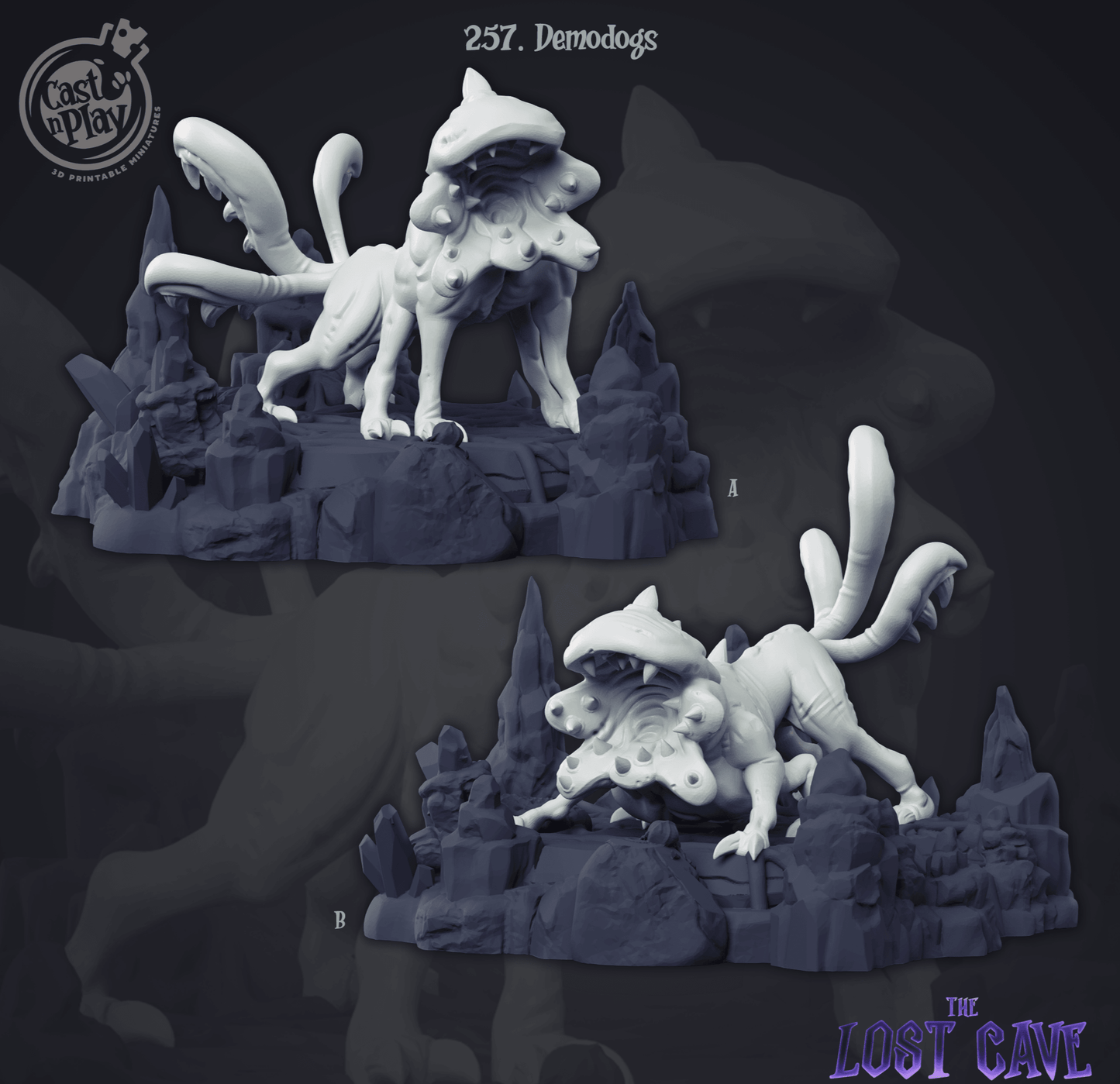 3D Printed Cast n Play Demodogs 28mm 32mm D&D - 3D Printing Boss