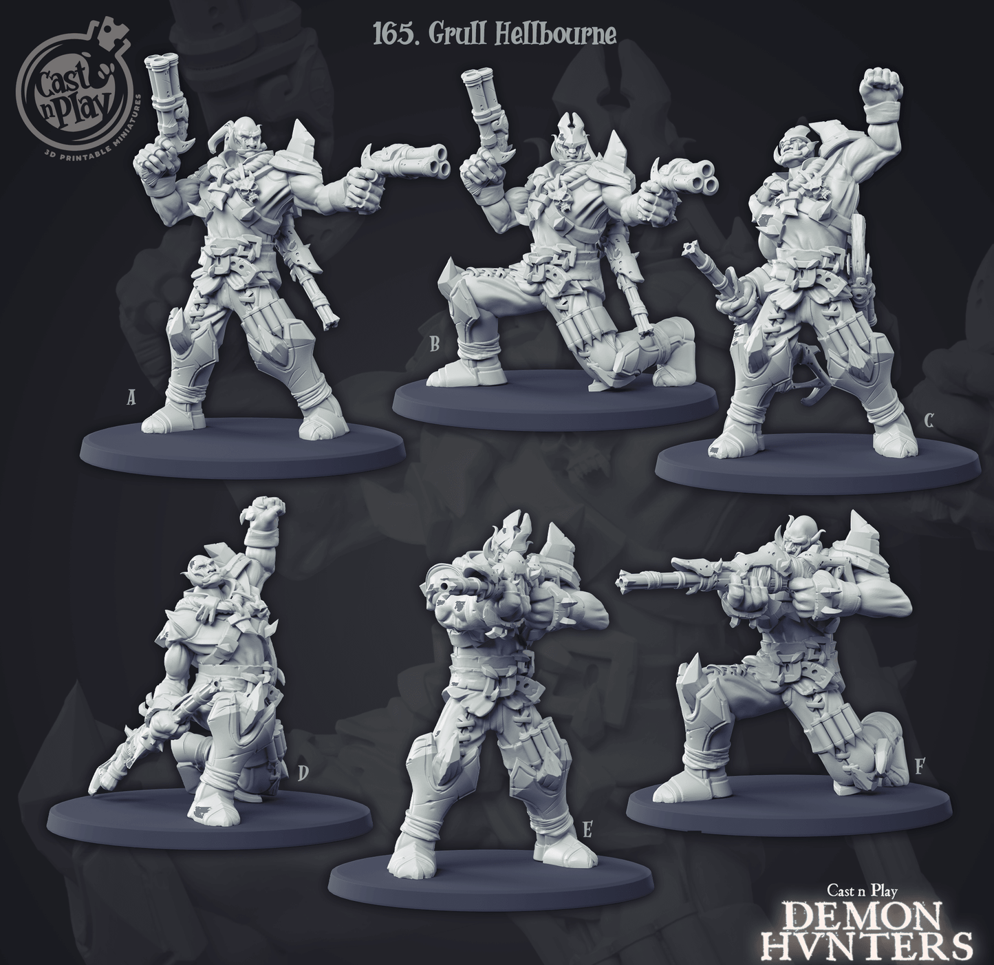 3D Printed Cast n Play Grul Hellbourne 28mm 32mm D&D - 3D Printing Boss