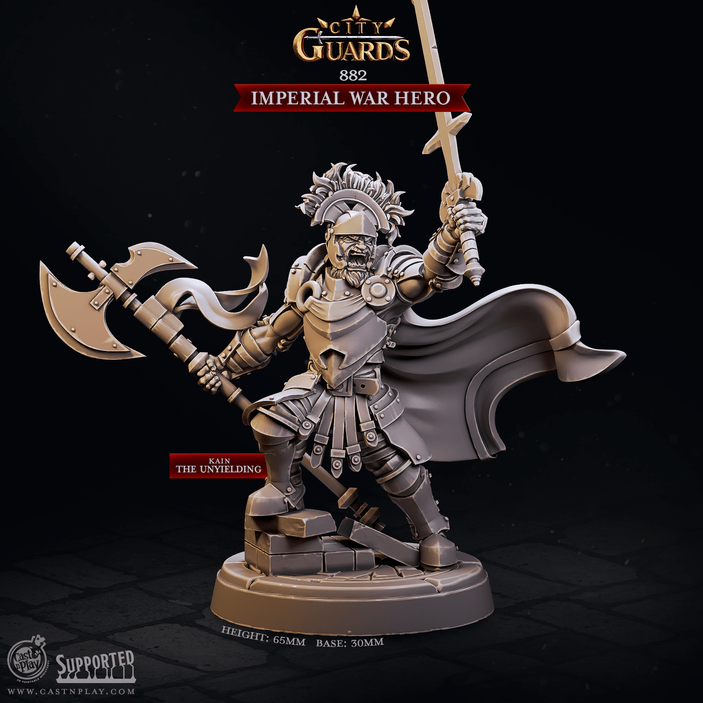 3D Printed Cast n Play Imperial War Hero City Guards Set 28mm 32mm D&D - 3D Printing Boss