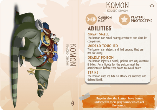 3D Printed Cast n Play Komon - The Komodo Dragon Companions 28mm 32mm D&D - 3D Printing Boss