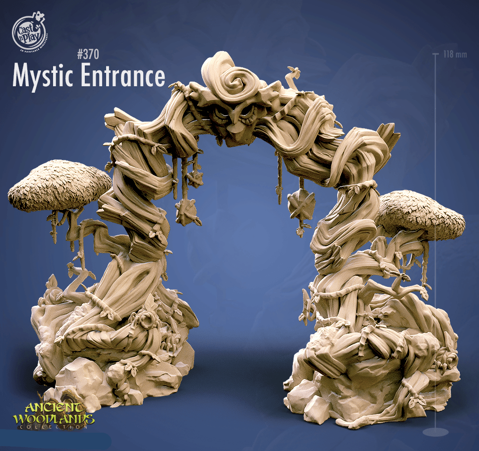 3D Printed Cast n Play Mystic Entrance Ancient Woodlands - 28mm 32mm D&D - 3D Printing Boss
