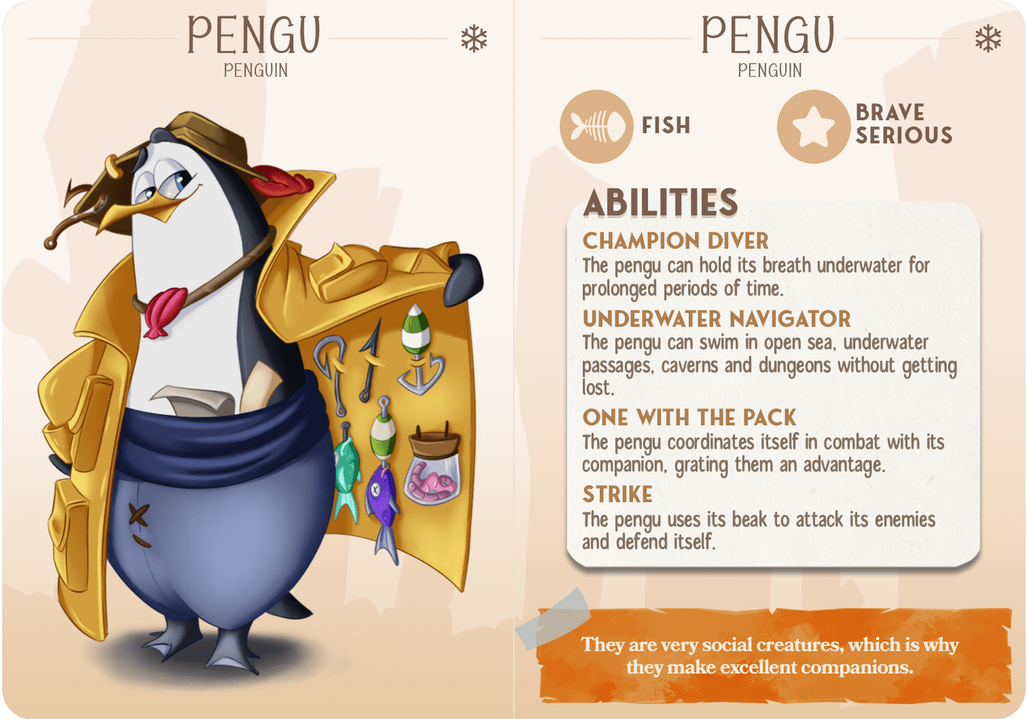 3D Printed Cast n Play Pengu - Peguin Companions 28mm 32mm D&D - 3D Printing Boss