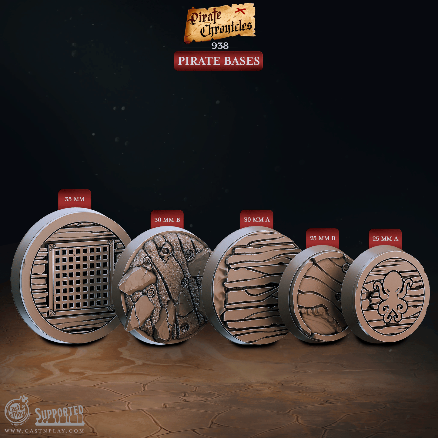 3D Printed Cast n Play Pirate Chronicles Collection 28mm 32mm D&D - 3D Printing Boss