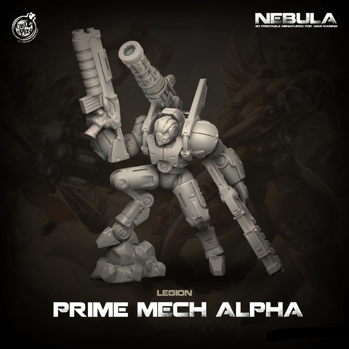 3D Printed Cast n Play Prime Mech Alpha Nebula Origins 28mm 32mm D&D - 3D Printing Boss