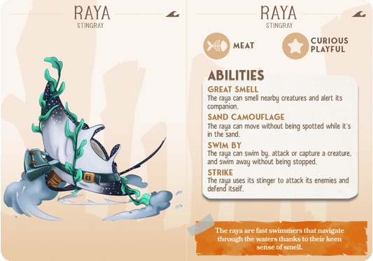 3D Printed Cast n Play Raya - Stingray Companions 28mm 32mm D&D - 3D Printing Boss