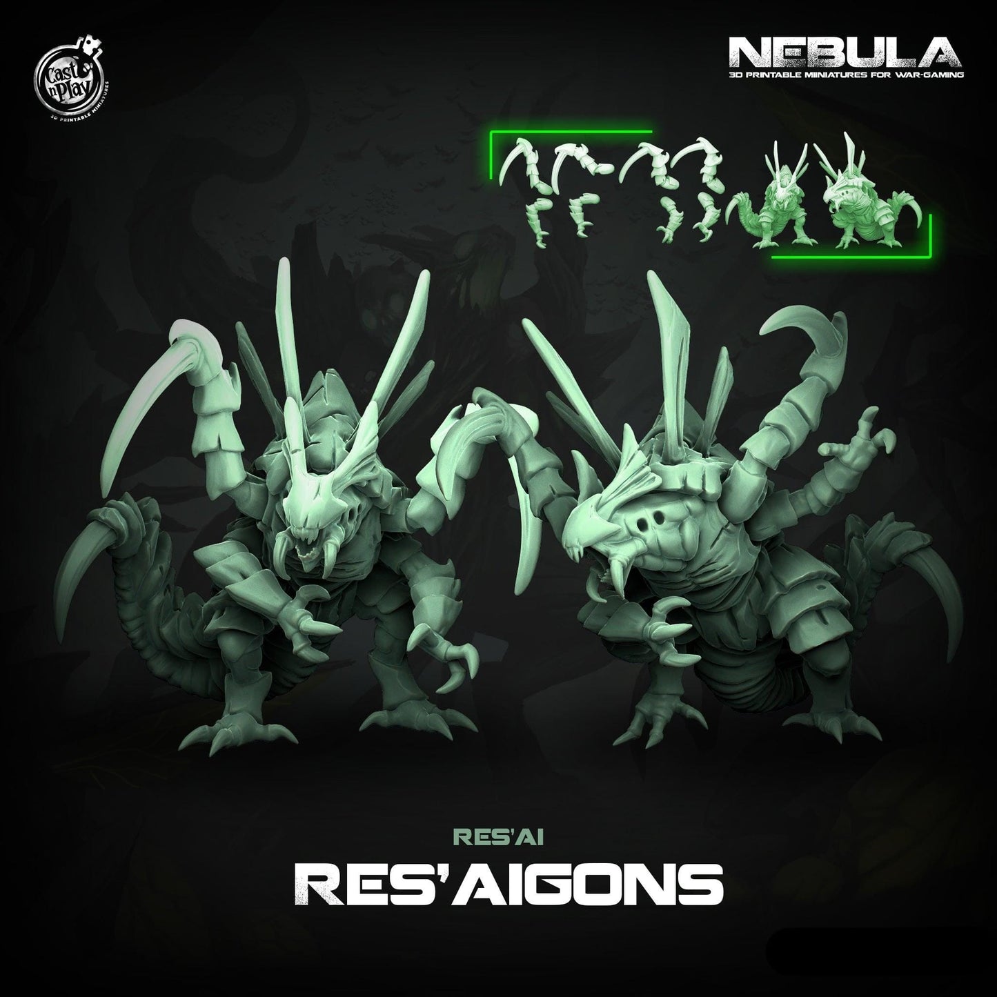 3D Printed Cast n Play Res'aigons Nebula Origins 28mm 32mm D&D - 3D Printing Boss