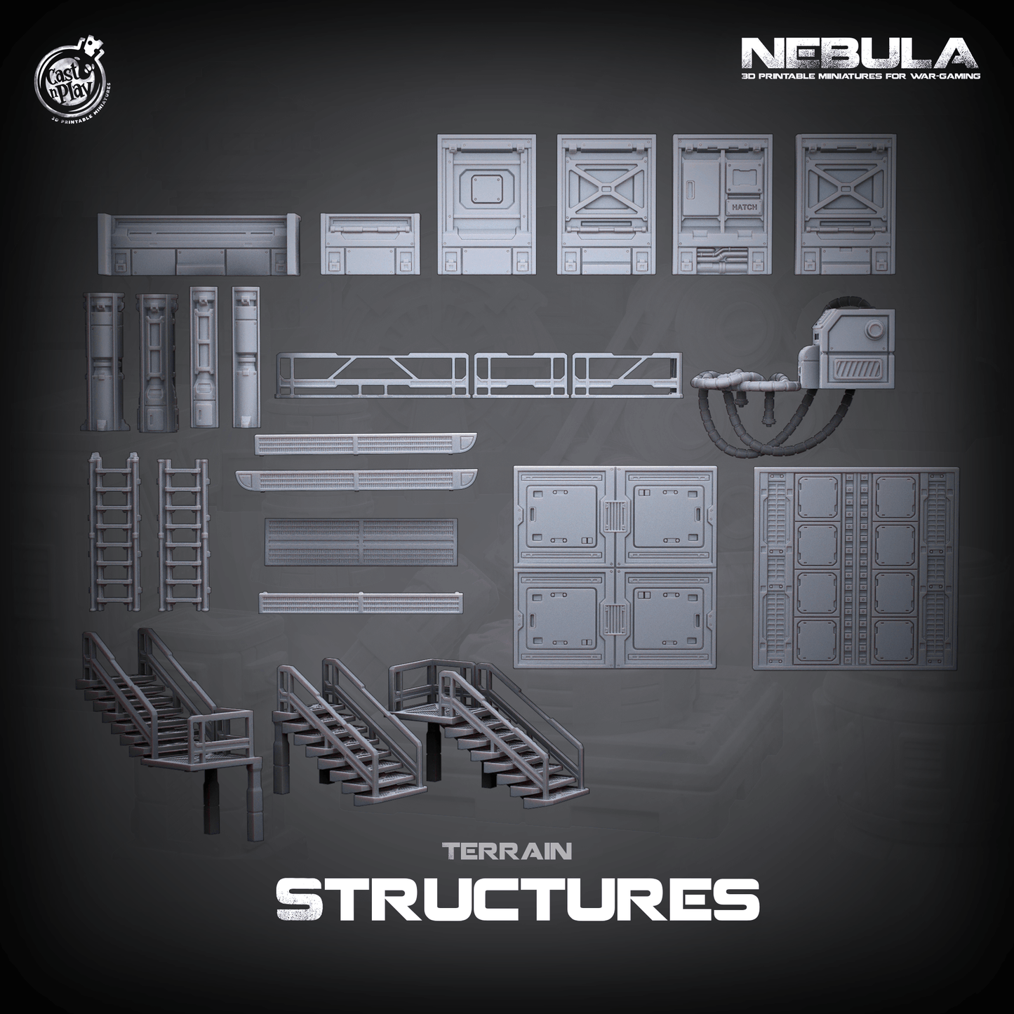 3D Printed Cast n Play Structures Nebula Origins 28mm 32mm D&D - 3D Printing Boss