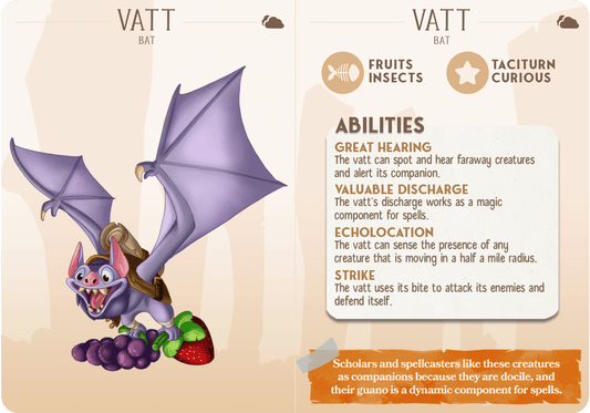 3D Printed Cast n Play Vatt - Bat Companions 28mm 32mm D&D - 3D Printing Boss