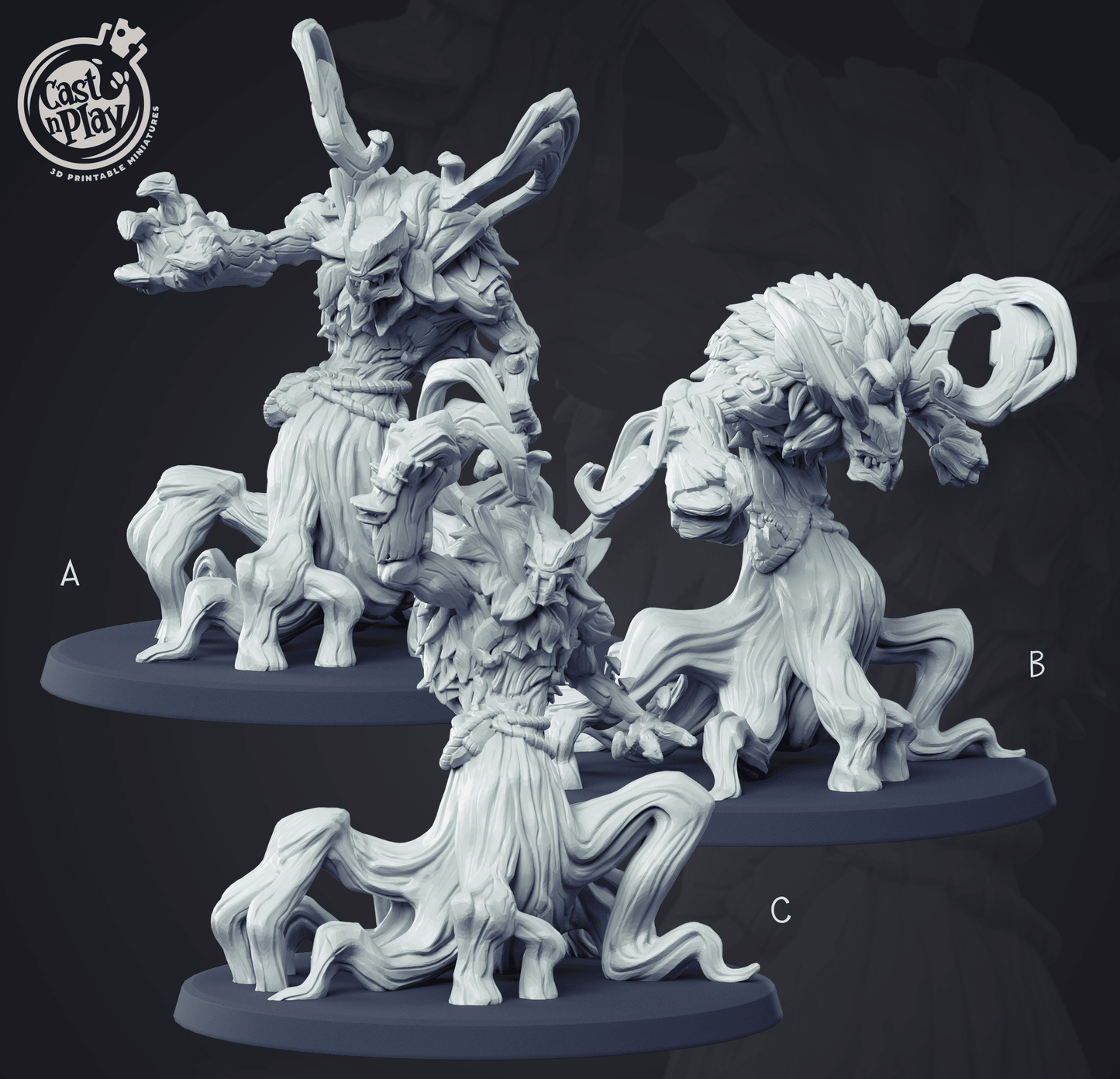 3D Printed Cast n Play Verdant Sentinel Set 28mm 32mm D&D - 3D Printing Boss
