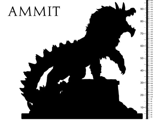 3D Printed Clay Cyanide Ammit Egyptian Mythology 28 32 mm D&D - 3D Printing Boss