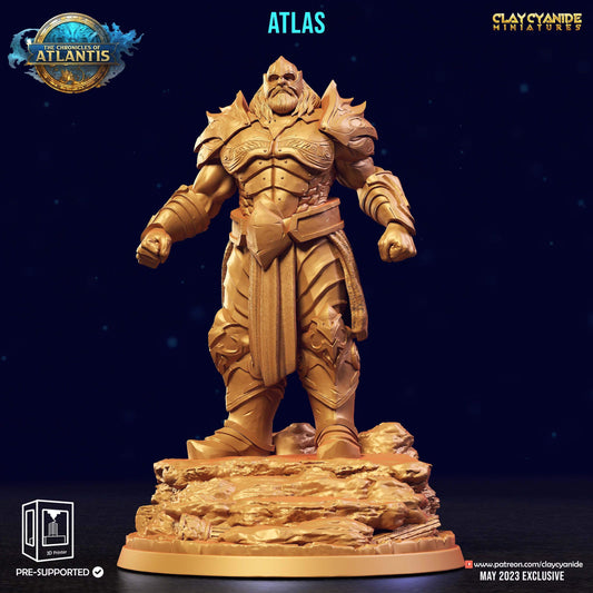 3D Printed Clay Cyanide Atlantis The Chronicles of Atlantis 28 32 mm D&D - 3D Printing Boss