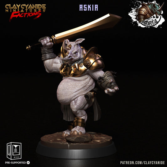 3D Printed Clay Cyanide Battle Borta Factions Tribe Ragnarok D&D - 3D Printing Boss