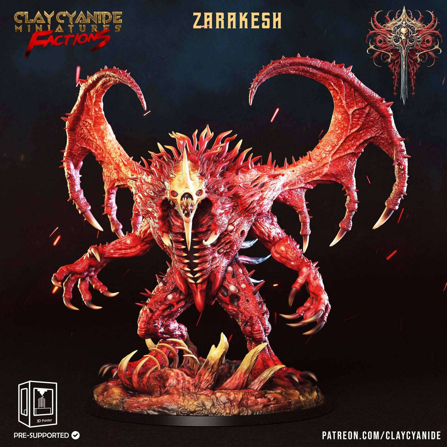 3D Printed Clay Cyanide Dreadbloods Factions Tribes 28 32 mm D&D - 3D Printing Boss