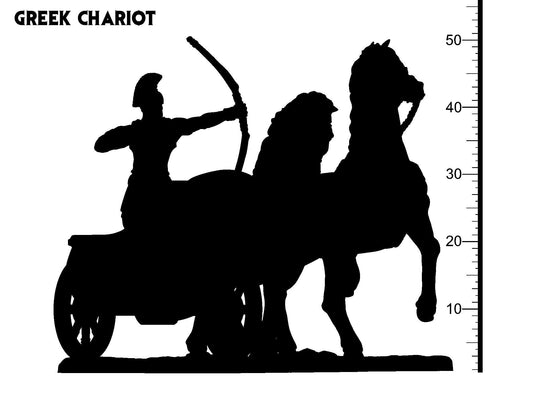 3D Printed Clay Cyanide Greek Chariot Greek Mythology Part 2 28 32 mm D&D - 3D Printing Boss