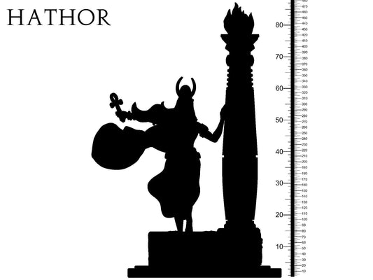 3D Printed Clay Cyanide Hathor Egyptian Mythology 28 32 mm D&D - 3D Printing Boss