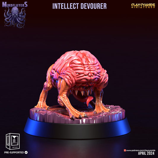 3D Printed Clay Cyanide Intellect Devourers 28 32 mm D&D - 3D Printing Boss