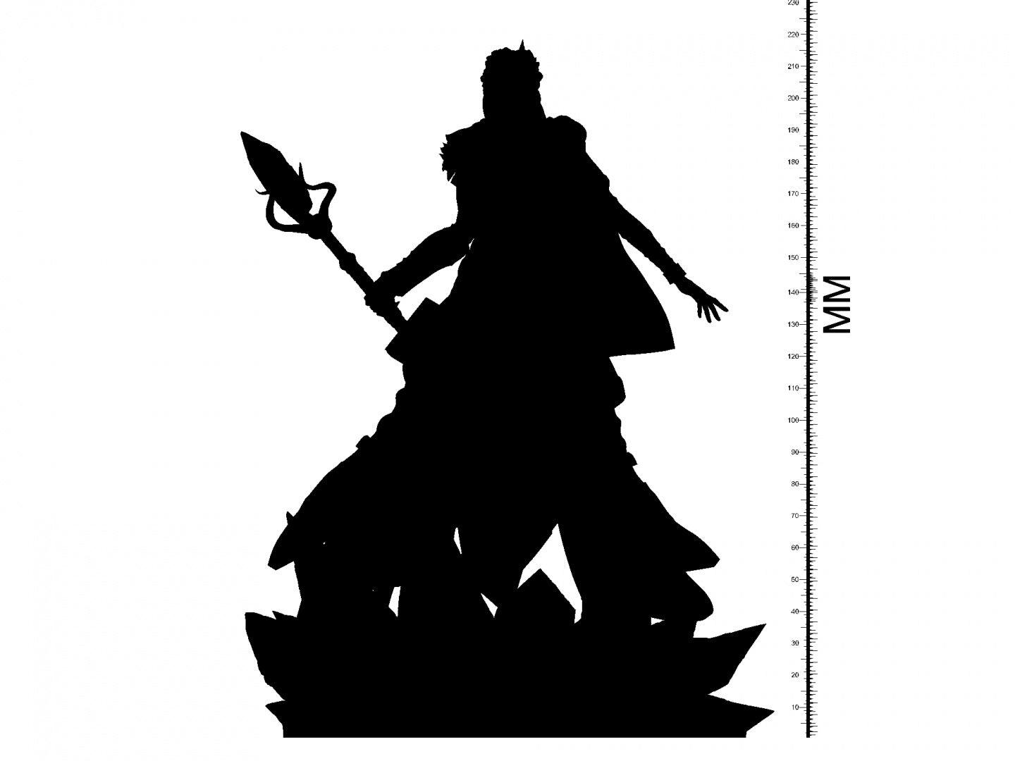 3D Printed Clay Cyanide Jaina Proudmoore 28 32 mm D&D - 3D Printing Boss
