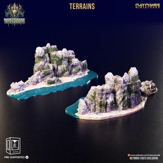 3D Printed Clay Cyanide Mortisbane Terrains Mortisbane Revenants 28 32 mm D&D - 3D Printing Boss