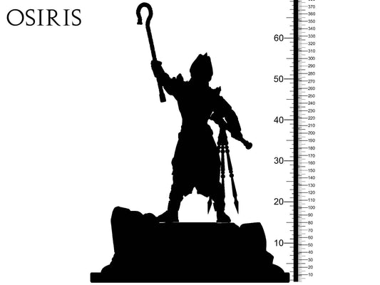 3D Printed Clay Cyanide Osiris Egyptian Mythology 28 32 mm D&D - 3D Printing Boss