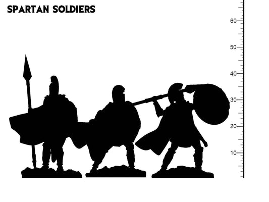 3D Printed Clay Cyanide Spartan Soldiers Greek Mythology Part 2 28 32 mm D&D - 3D Printing Boss