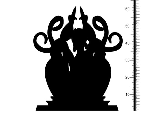3D Printed Clay Cyanide Weletecora Ethiopian Mythos 28 32 mm D&D - 3D Printing Boss