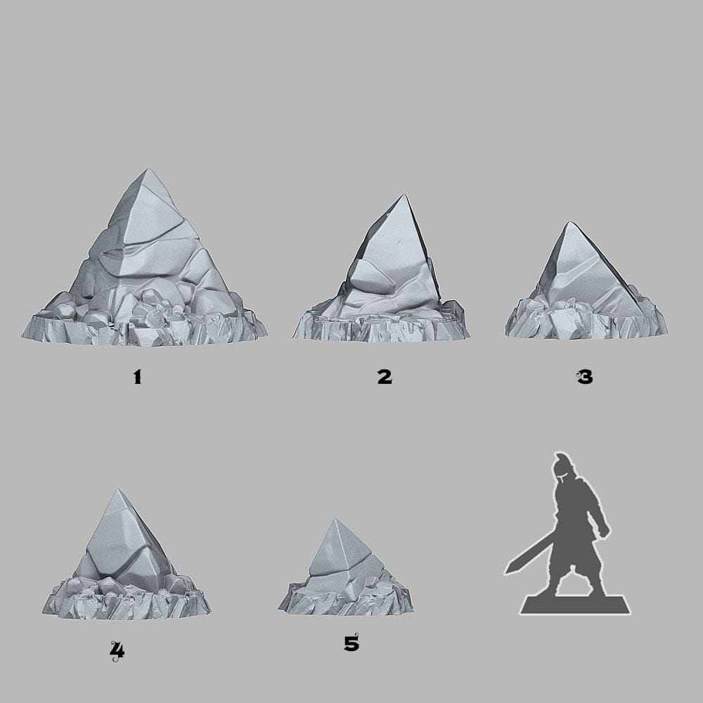 3D Printed Fantastic Plants and Rocks Alien Shards 28mm - 32mm D&D Wargaming - 3D Printing Boss