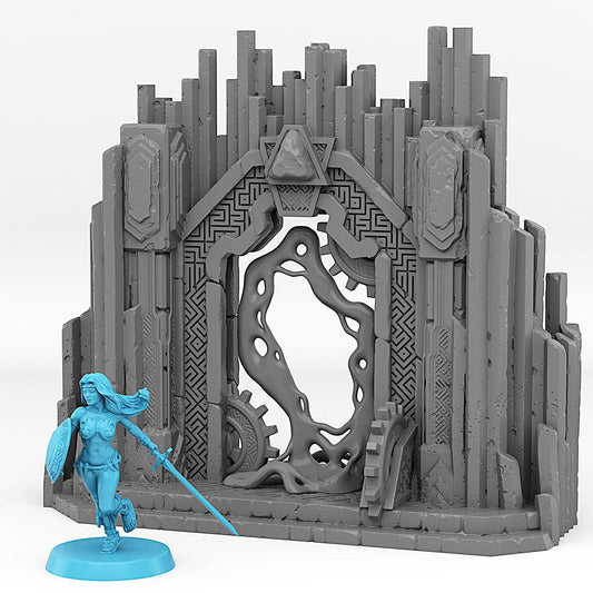 3D Printed Fantastic Plants and Rocks Dwarf Mine Portal With Its Lava Effect 28mm - 32mm D&D Wargaming - 3D Printing Boss