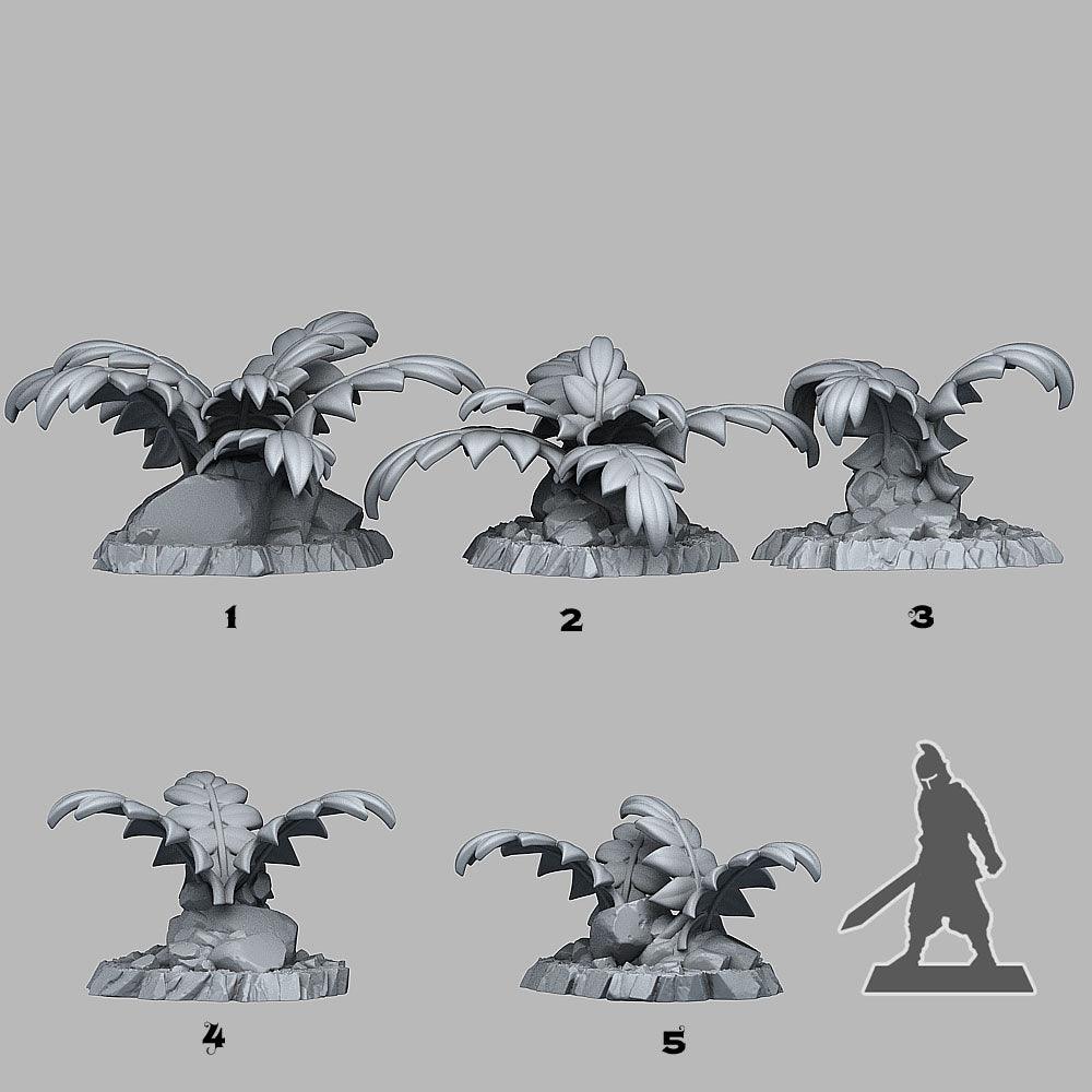 3D Printed Fantastic Plants and Rocks Legendary Celtic Plants 28mm - 32mm D&D Wargaming - 3D Printing Boss