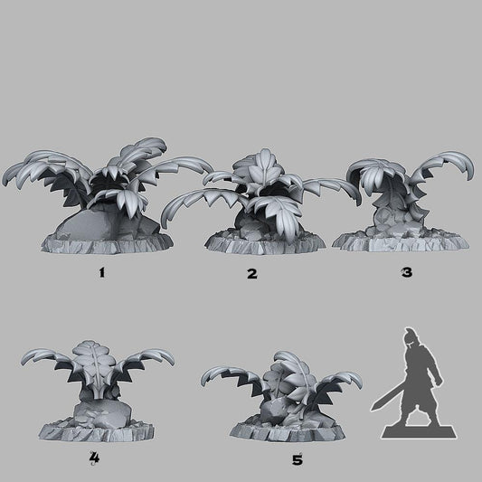 3D Printed Fantastic Plants and Rocks Legendary Celtic Plants 28mm - 32mm D&D Wargaming - 3D Printing Boss