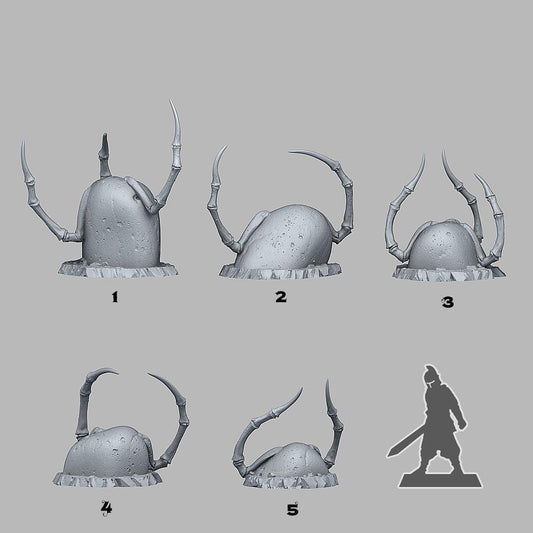 3D Printed Fantastic Plants and Rocks Spider Stones 28mm - 32mm D&D Wargaming - 3D Printing Boss