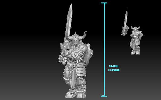 3D Printed Nafarrate - Chaos Vikings Chaos Viking 4 - 28 32 mm D&D - 3D Printing Boss
