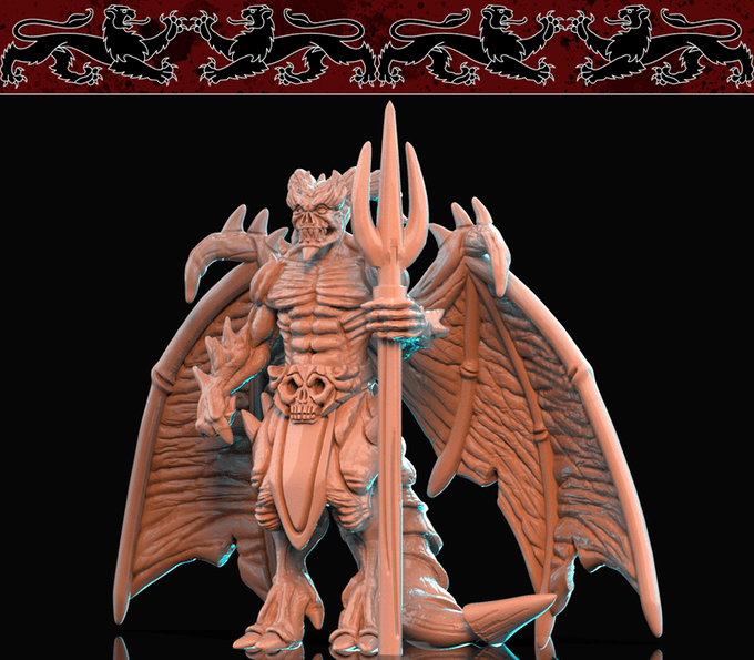 3D Printed Nafarrate Demon Bestiary Creatures Volume 1 28mm 32mm D&D - 3D Printing Boss