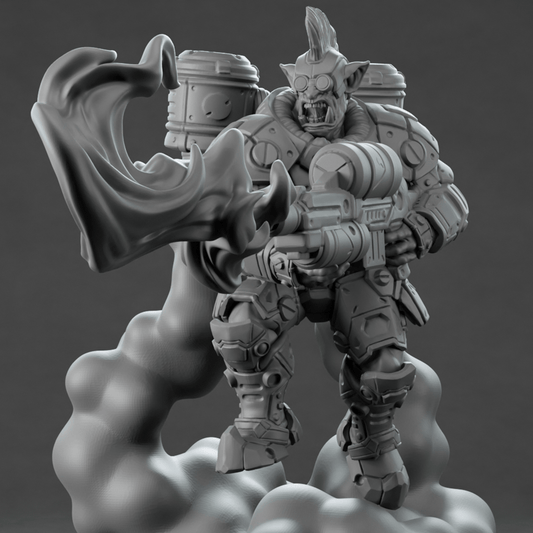 3D Printed Nafarrate Jumper Orc Set Space Orcs 28 32 mm D&D - 3D Printing Boss
