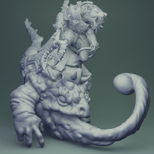 3D Printed Nafarrate Rats Army Rat Riding Frog Set 28mm 32mm D&D - 3D Printing Boss