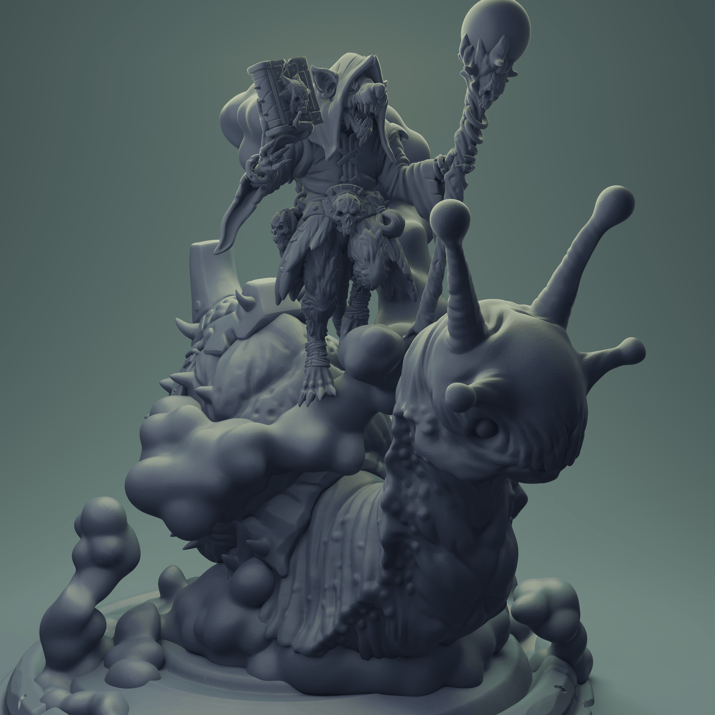 3D Printed Nafarrate Rats Army Rat Riding Snail Set 28mm 32mm D&D - 3D Printing Boss