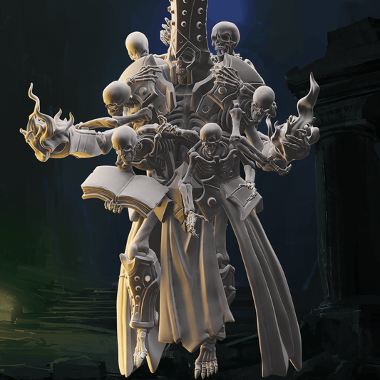 3D Printed Nafarrate Skeleton Wizard Skeletons Army 28mm 32mm D&D - 3D Printing Boss