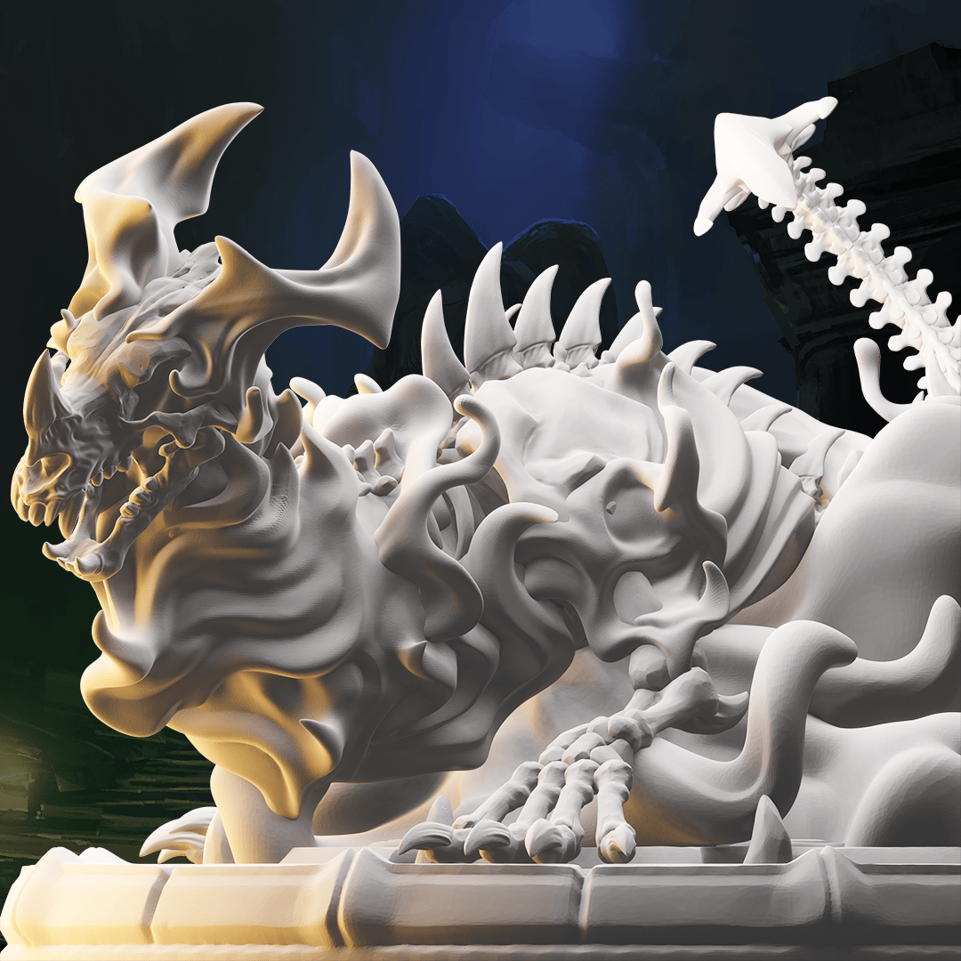 3D Printed Nafarrate Skeletons Army Bone Drake Set 28mm 32mm D&D - 3D Printing Boss