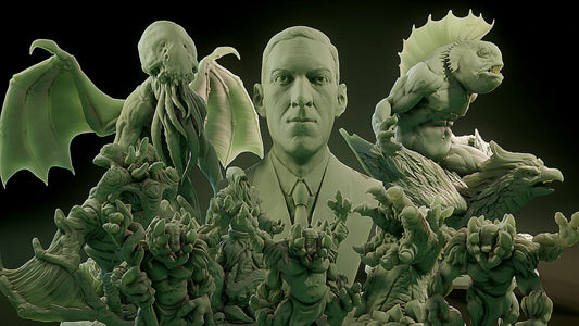 3D Printed Nafarrate YGolonac Lovecraftian Bestiary 28 32 mm D&D - 3D Printing Boss